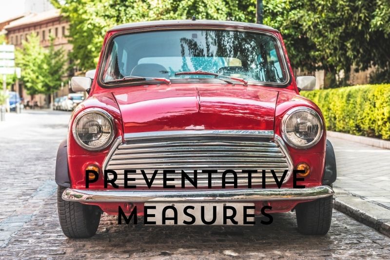 Preventative Measures and Maintenance Of A Red Vintage Car