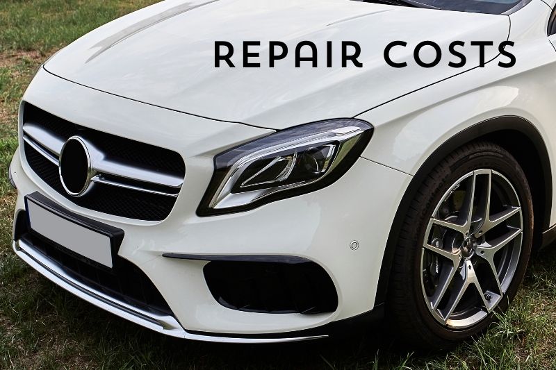 Repair Costs Minor and Major Of A White BMW