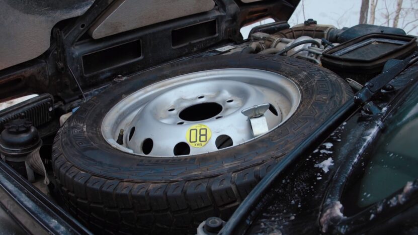 Driving limits on spare tire