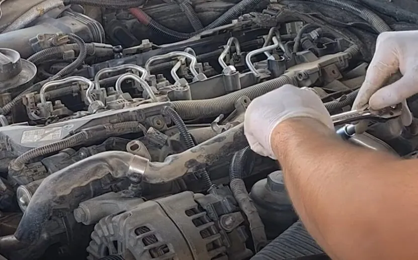 Mechanic Repairing Drivetrain