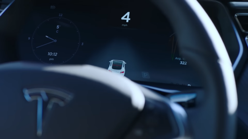 The Digital Dashboard of An Electric Vehicle, Highlighting Its Speed, Battery Status, and Outdoor Temperature, Reflecting the Advancements in Technology that Are Key Trends Propelling the Evolution of Electric Vehicles