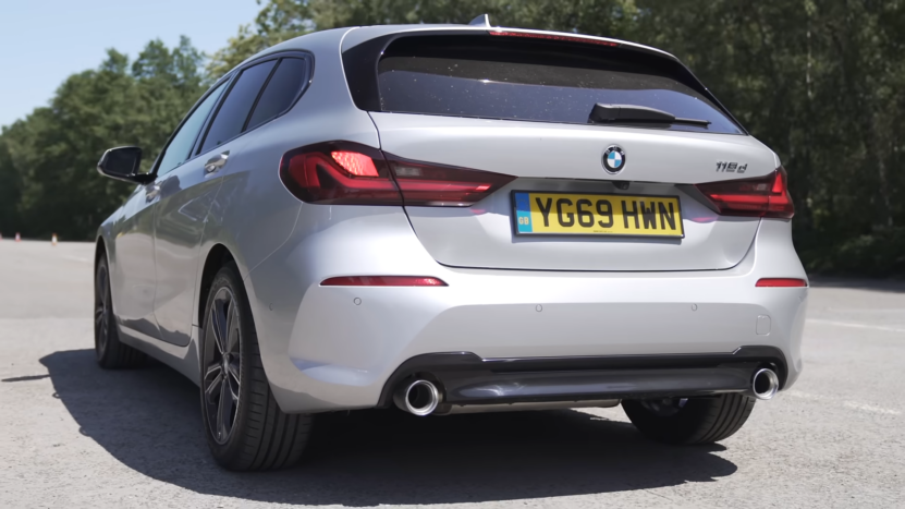 Silver BMW 1 Series 118d, Showcasing Its Sleek and Compact Design