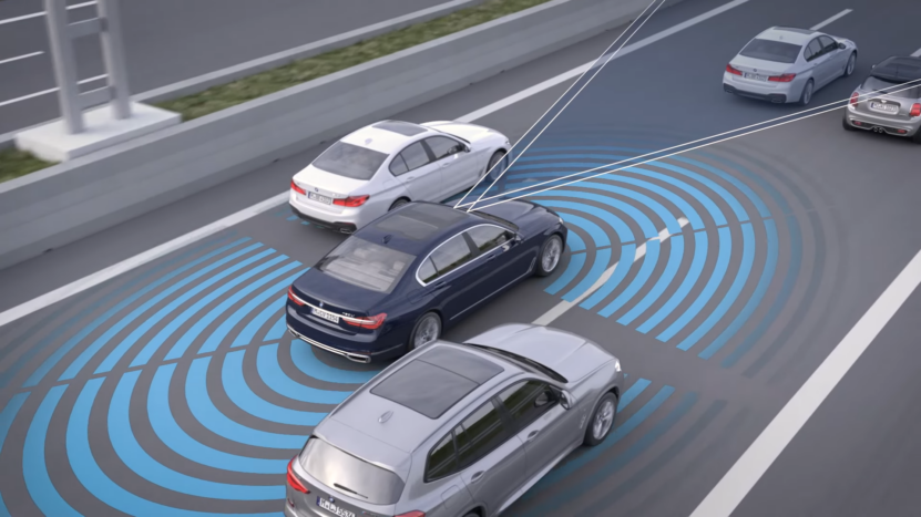 BMW ADAS Sensors Detect Nearby Cars