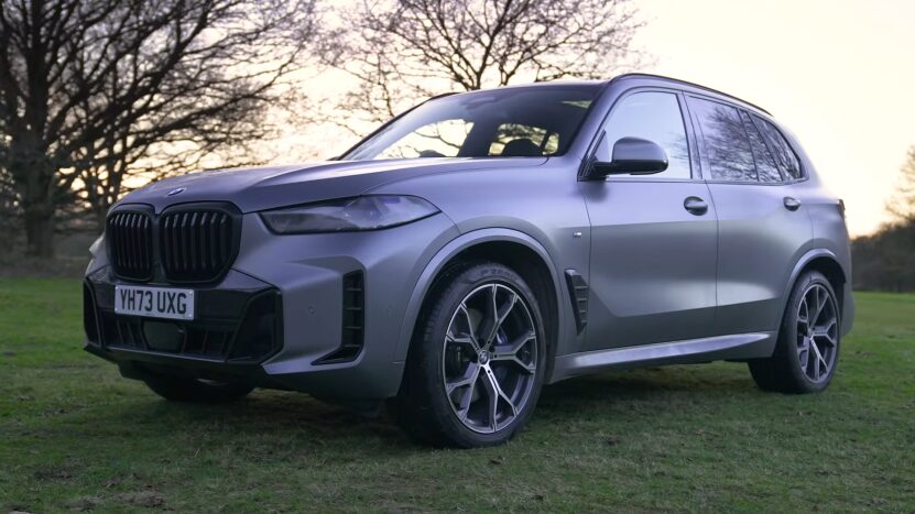 BMW X5 Parked on Grass