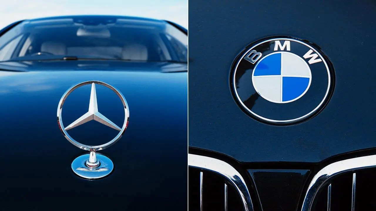 Mercedes vs BMW split screen