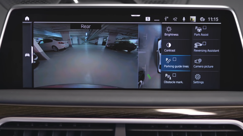 BMW Rear Camera Display with Parking Assist Options