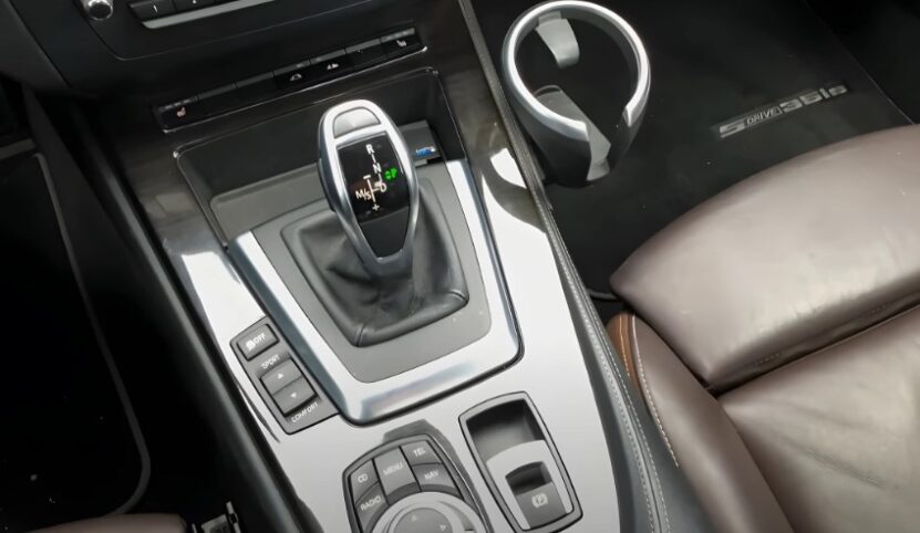 BMW gear knob close up photo