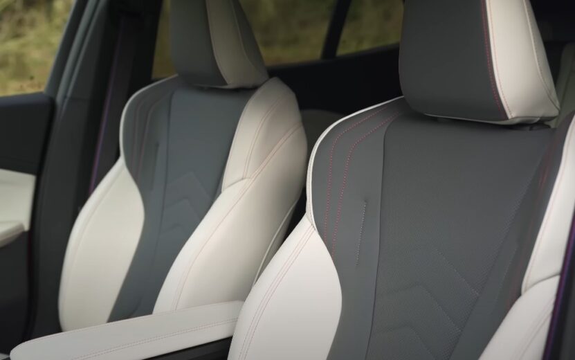 Seats inside the X2 SUV